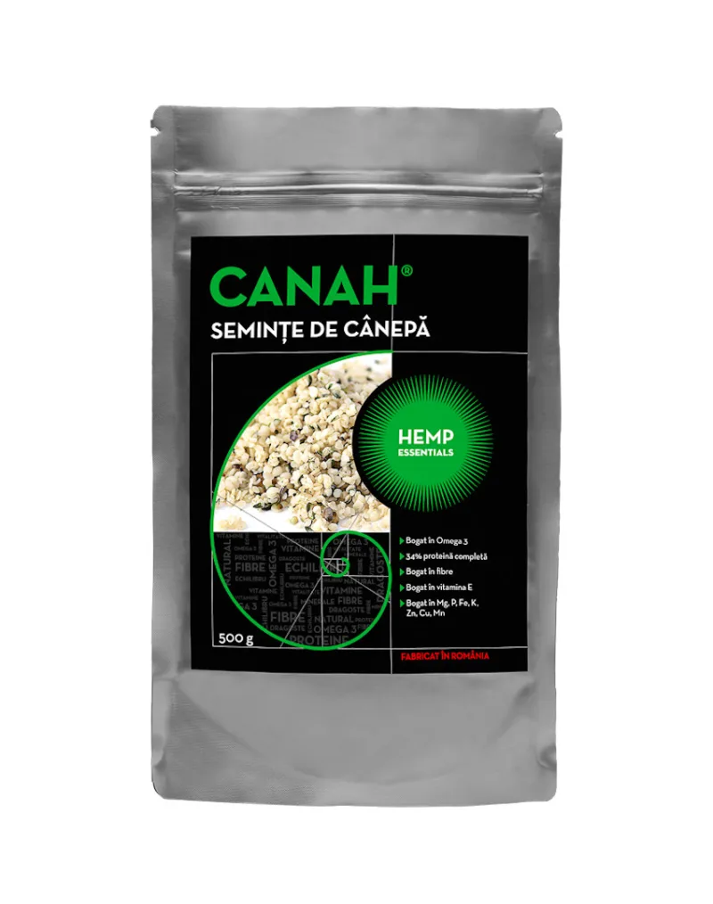 CANAH Seminte canepa decorticate x500g — preț și oferte