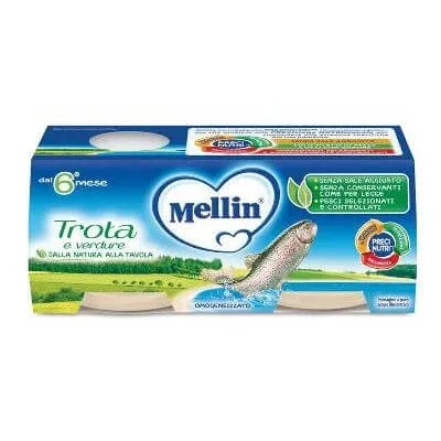 Păstrăv omogenizat Mellin 2 x 80 g — preț și oferte