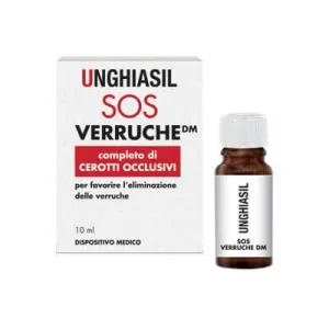 Dispozitiv medical pentru veruci în flacon cu perie 10 ml + 9 plasturi pentru veruci