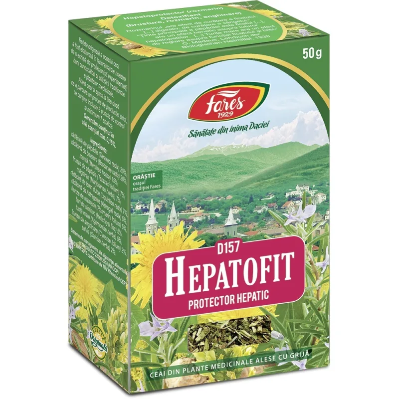 Ceai Hepatofit - 50g Fares — preț și oferte