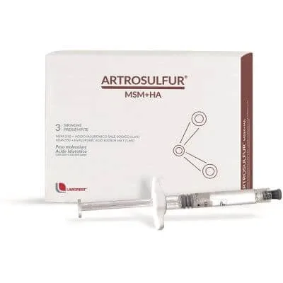 Artrosulfur msm+ha 3 seringi preumplute Laborest — preț și oferte
