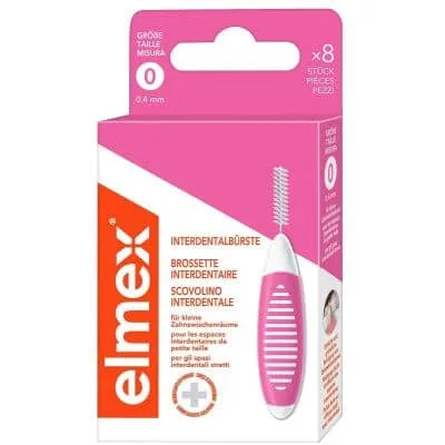 Perie interdentară Elmex roz 0.4 mm 8 bucăți — preț și oferte