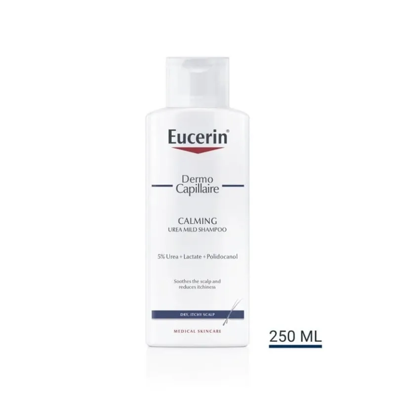 Șampon delicat și calmant cu 5% uree DermoCapillaire, 250 ml, Eucerin — preț și oferte