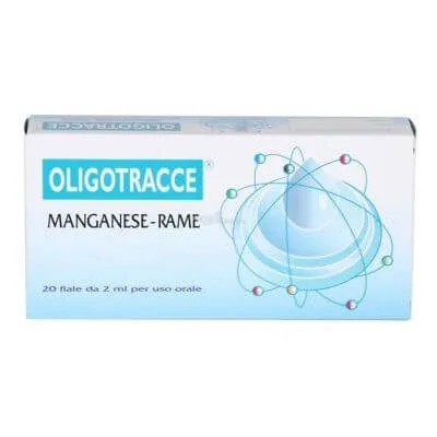 Oligotraces mangan cupru 20 fiole 2 ml — preț și oferte