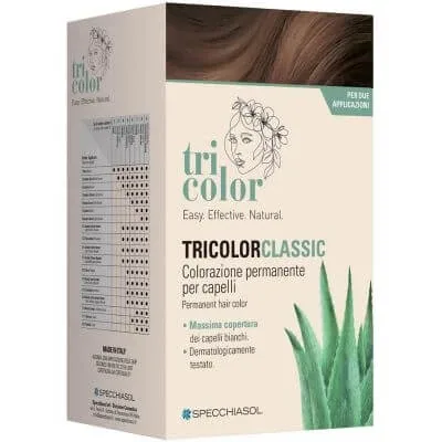 Tricolor clasic 3 maro închis 2 tuburi 50 ml + 2 agitatoare 50 ml + 4 pliculețe 8 ml — preț și oferte