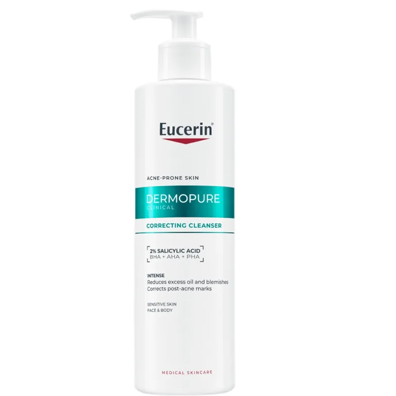 Gel de curatare regenerant cu 2% acid salicilic DermoPure, 400 ml, Eucerin — preț și oferte
