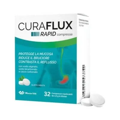 Curaflux rapid 32 comprimate masticabile — preț și oferte