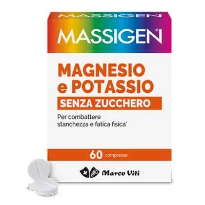 Massigen magneziu potasiu fără zahăr 60 comprimate — preț și oferte