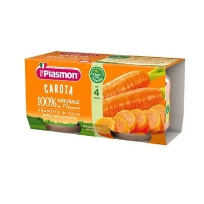 Morcov omogenizat Plasmon 2 x 80 g — preț și oferte