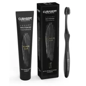 Curasept black luxury pastă de dinți de albire 75 ml + periuță de dinți