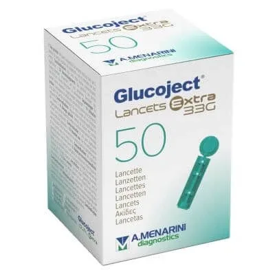 Lanceta Glucoject calibru extra 33 50 bucăți — preț și oferte