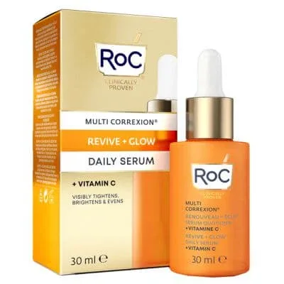 Roc multi corexion revive + glow ser de față 30 ml — preț și oferte