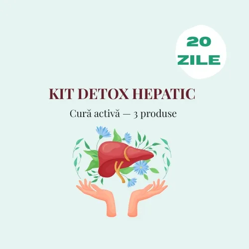 Kit Detox Hepatic — Cură Activă 20 Zile Kituri recomandate de farmacisti — preț și oferte