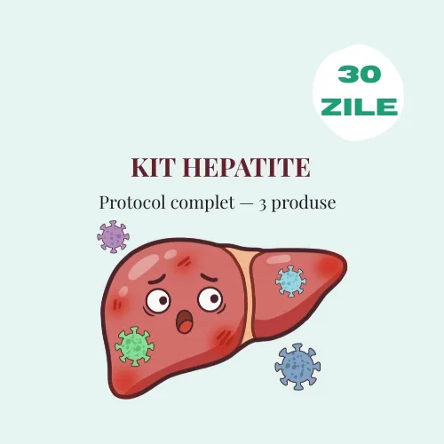 Kit Hepatite Virale si Toxice — Protocol Complet 30 Zile Kituri recomandate de farmacisti — preț și oferte