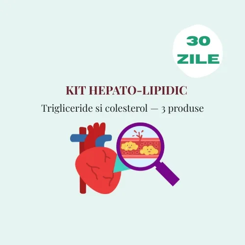 Kit Hepato-Lipidic — Trigliceride si Colesterol Crescut Kituri recomandate de farmacisti — preț și oferte