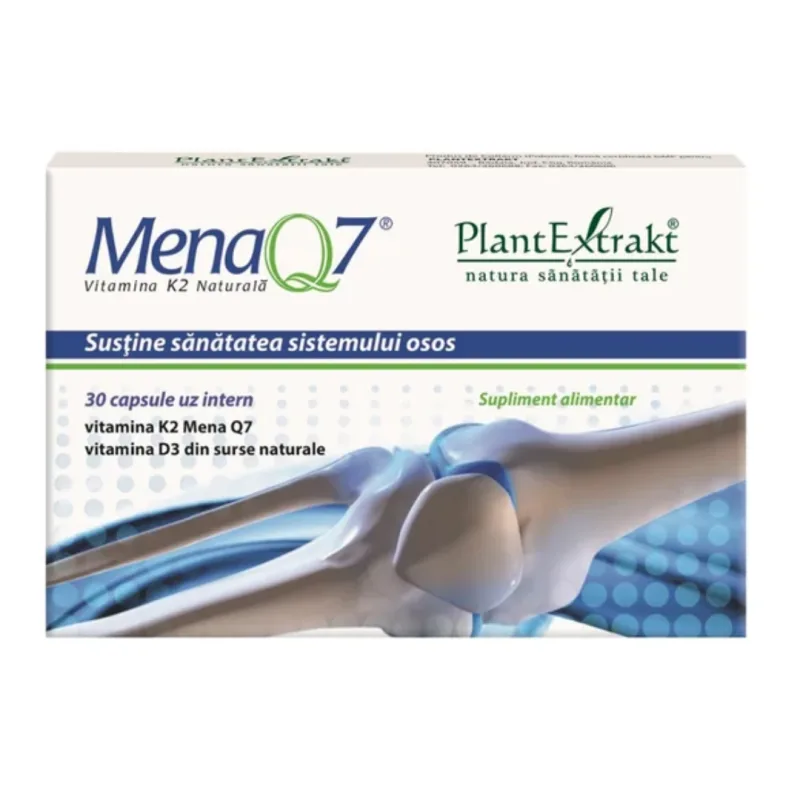 Mena Q7 vitamina K2 naturala, 30 capsule, PlantExtrakt — preț și oferte