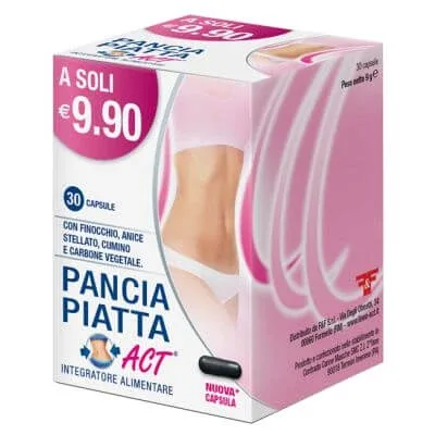 Acțiunea stomac plat 30 capsule — preț și oferte