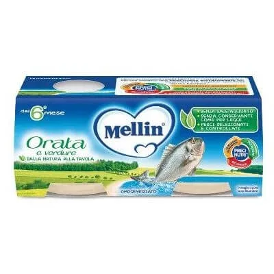 Doradă omogenizată Mellin 2x80 g — preț și oferte
