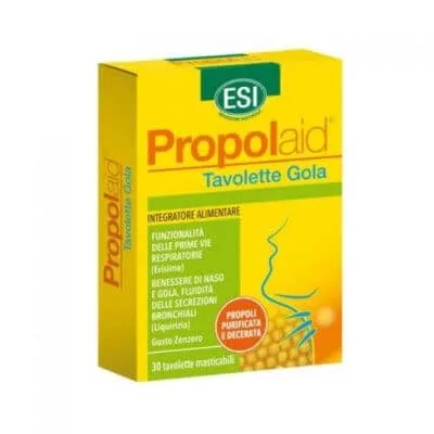 Esi propolaid comprimate pentru gât cu ghimbir 30 comprimate — preț și oferte