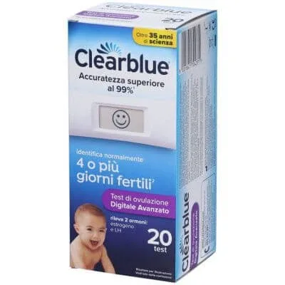 Test avansat de ovulație clearblue 20 de bucăți — preț și oferte