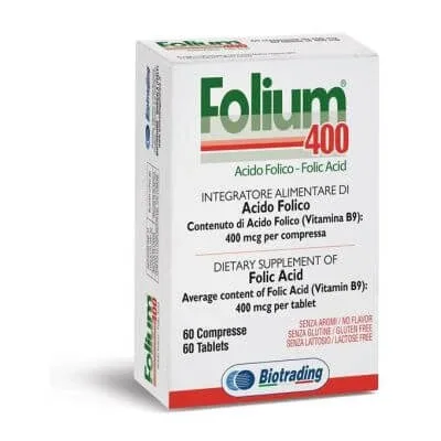 Folium 400 60 comprimate — preț și oferte