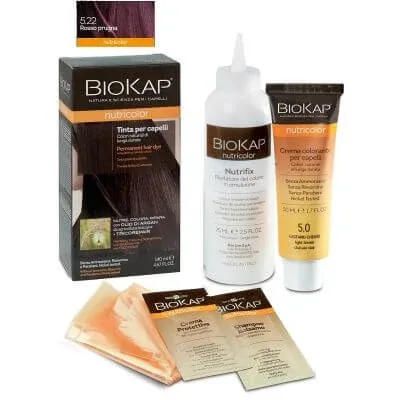 Biokap nutricolor 5.22 tub de colorant roșu prună + sticlă — preț și oferte