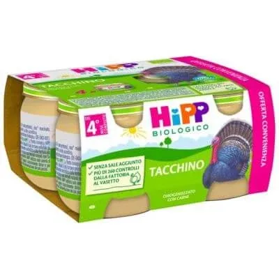 Hipp curcan bio omogenizat 4 bucăți 80 g — preț și oferte