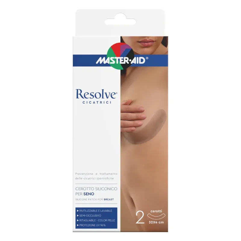 Plasture siliconic pentru cicatrici sân Resolve 32x4 cm, 2 bucăți Origomedical — preț și oferte