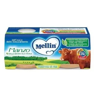Carne de vită omogenizată Mellin 2x120 g — preț și oferte
