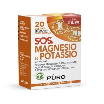 Magneziu pur potasiu și baobab 20 plicuri 4 g — preț și oferte