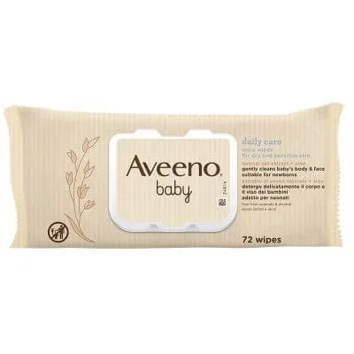 Aveeno baby wipes 72 bucăți — preț și oferte