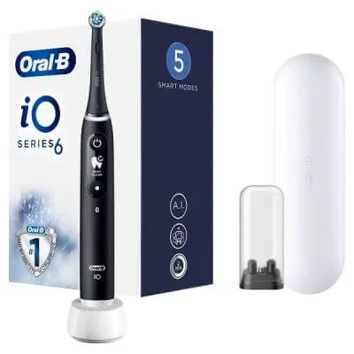 Oral-b io 6 negru periuță de dinți electrică + 2 rezerve — preț și oferte