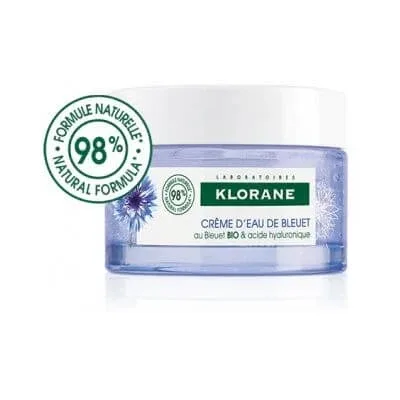 Klorane gel cremă de trezire bio cu acid hialuronic și floarea porumbului proaspăt 50 ml — preț și oferte