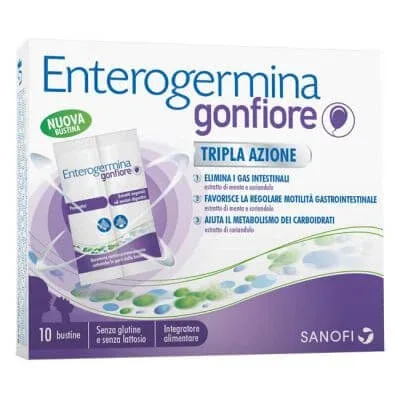 Enterogermina bloat 10 plicuri din două părți SANOFI — preț și oferte