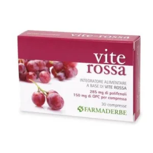 Viță de vie roșie 30 comprimate