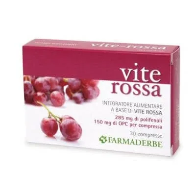 Viță de vie roșie 30 comprimate — preț și oferte