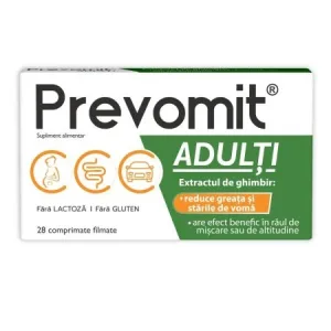 Prevomit adulti, 28 comprimate, Zdrovit