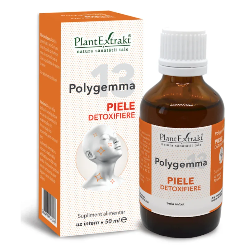 Polygemma 13 Piele detoxifiere, 50 ml, Plant Extrakt PLANTEXTRAKT — preț și oferte
