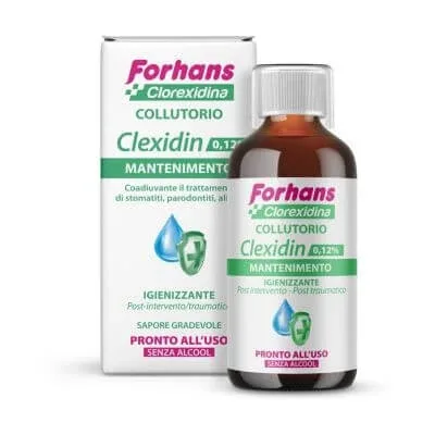 Forhans Apă de gură cu clorhexidină 0,12 clexidin fără alcool 200 ml — preț și oferte