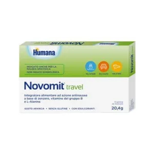 Novomit travel 12 gume de mestecat cu aromă de portocale