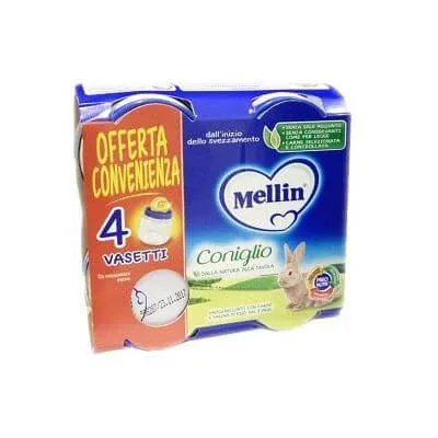Iepure omogenizat Mellin 4x80 g — preț și oferte