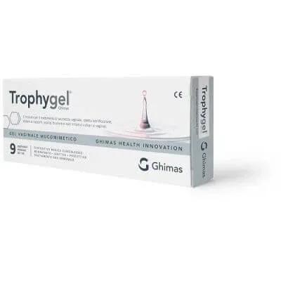 Gel vaginal mucomimetic trophygel ghimas 9 aplicatoare de unică folosință 1 ml — preț și oferte