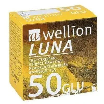 Benzi Wellion luna 50 pentru măsurarea glicemiei — preț și oferte