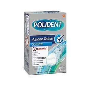 Polident total action 66 comprimate pentru curățarea zilnică a protezelor dentare