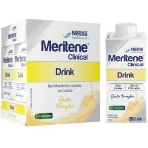 Meritene băutură clinică vanilie 4 sticle de 200 ml