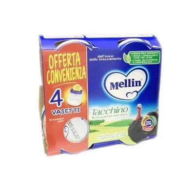 Curcan omogenizat Mellin 4x80 g — preț și oferte