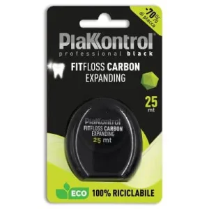 Plakkontrol profesional negru fitfloss carbon expansiv ață dentară 25 metri mentă proaspătă