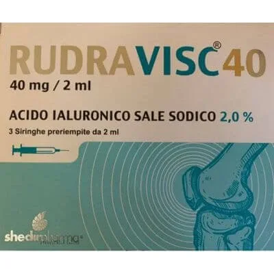 Seringă intraarticulară rudravisc 40 hc acid hialuronic sare de sodiu 40 mg 2 ml 3 bucăți — preț și oferte