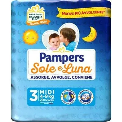 Pampers sun moon mididi 20 bucăți — preț și oferte