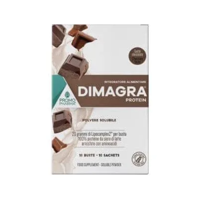 Dimagra proteine ciocolată 10 pliculețe — preț și oferte
